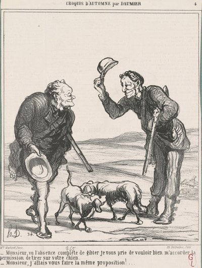 Señor, dada la ausencia completa ... de Honoré Daumier