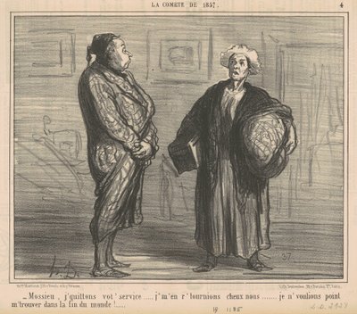 Mossieu, dejo su servicio... de Honoré Daumier