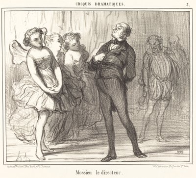 Mossieu el director de Honoré Daumier