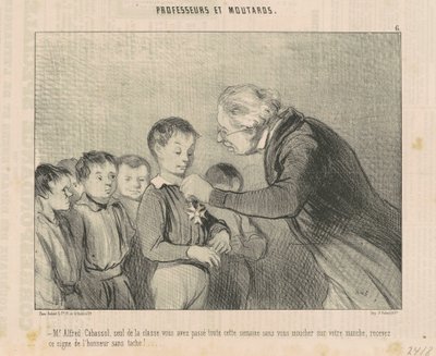 Sr. Alfred Cabassol ... reciba este signo de honor ... de Honoré Daumier