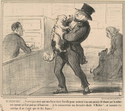 Sr. Prudhomme... no soy yo quien me haré... de Honoré Daumier