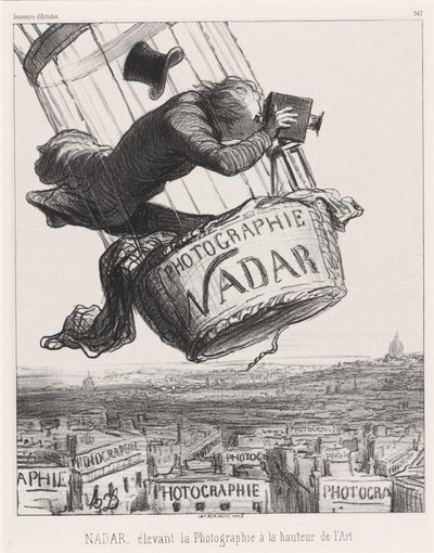 Nadar elevando la Fotografía a la altura del Arte de Honoré Daumier