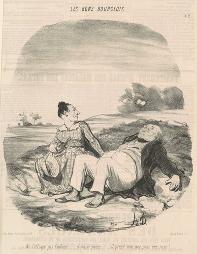 No la asustes Eudoxie... de Honoré Daumier