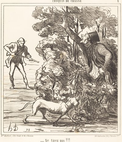 ¡No disparen! de Honoré Daumier