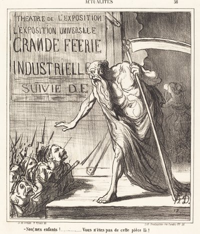 No... ¡usted no es de esta obra! de Honoré Daumier