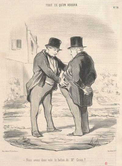 ¿Entonces hemos robado el globo del Sr. Green? de Honoré Daumier