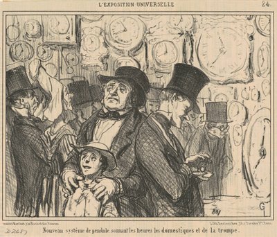 Nuevo sistema de péndulo ... de Honoré Daumier
