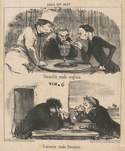 Nueva moda inglesa de Honoré Daumier