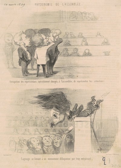 Ocupación de los representantes... de Honoré Daumier