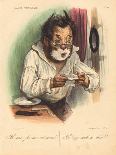 ¡Oh! mi esposa ha muerto! de Honoré Daumier