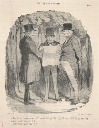 Se le dijo al gobierno que no funcionaba... de Honoré Daumier