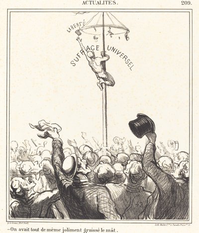 Habían... engrasado bien el mástil de Honoré Daumier