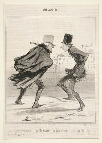 ¡Once grados centígrados! de Honoré Daumier