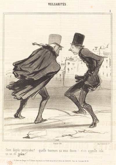 Once grados centígrados de Honoré Daumier