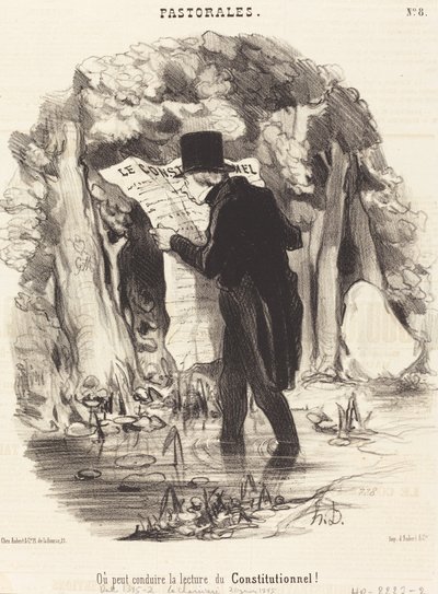 ¡A dónde puede llevar la lectura del Constitucional! de Honoré Daumier