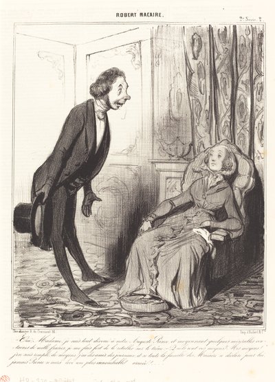 Sí, Madame, estoy totalmente dedicado a nuestro... Príncipe... de Honoré Daumier