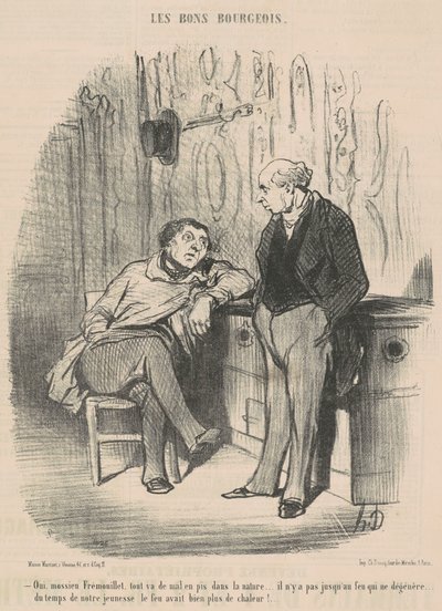 Sí, señor Fremouillet, todo va de mal en peor... de Honoré Daumier