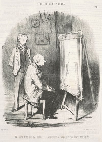 ¡Sí, es realmente mi difunta esposa! de Honoré Daumier