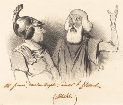 Sí, vengo, en su templo... de Honoré Daumier