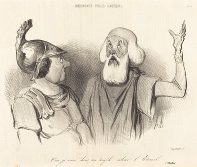 Sí, vengo, en su templo... de Honoré Daumier