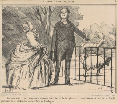 Sí señora... esos animales... de Honoré Daumier