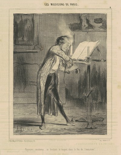 Paganini moderno ... de Honoré Daumier