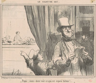 Papá... ven a ver lo que es... de Honoré Daumier