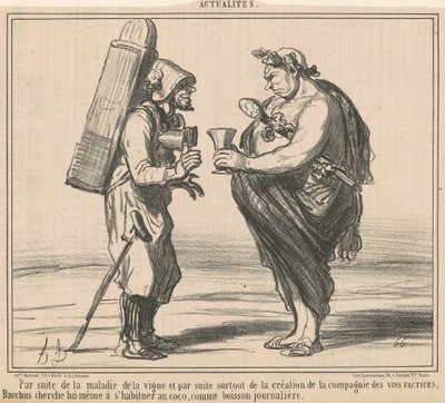 Debido a la enfermedad de la vid de Honoré Daumier