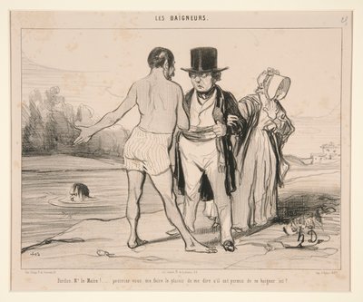 ¡Disculpe, señor alcalde! de Honoré Daumier