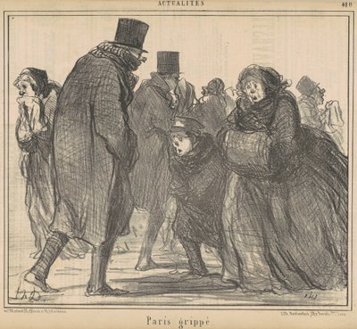 París gripado de Honoré Daumier