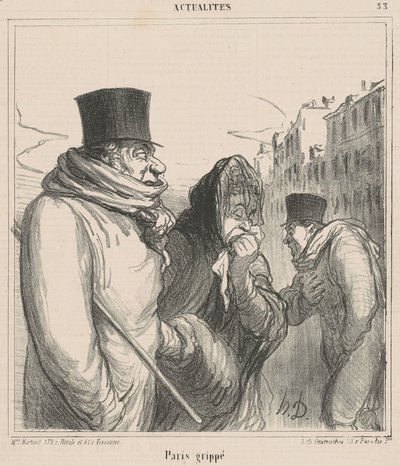 París gripado de Honoré Daumier