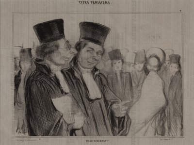 Tipos parisinos, no. 4: ¡Viejo sinvergüenza! de Honoré Daumier