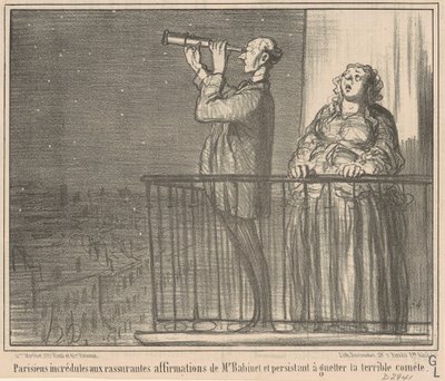 Parisiens incrédules de Honoré Daumier