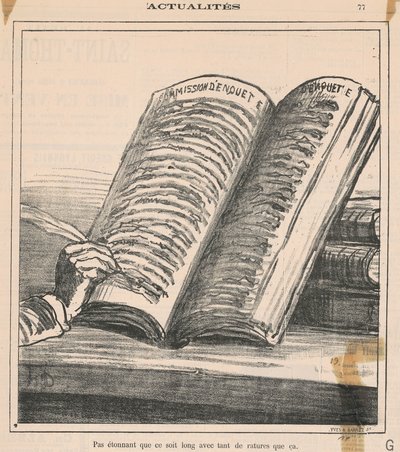 No es sorprendente que sea largo... de Honoré Daumier