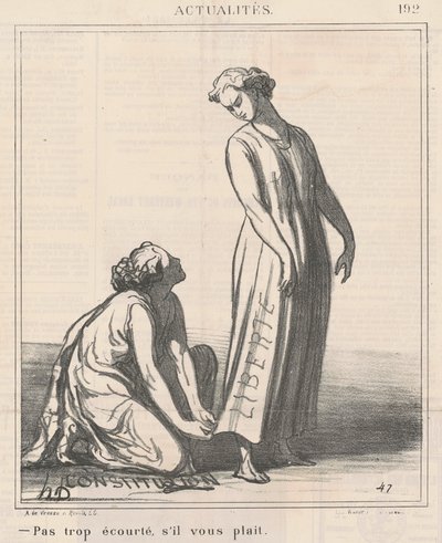 No Demasiado Corto, por Favor de Honoré Daumier