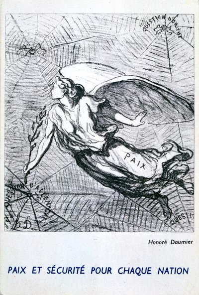Paz y seguridad para cada nación de Honoré Daumier