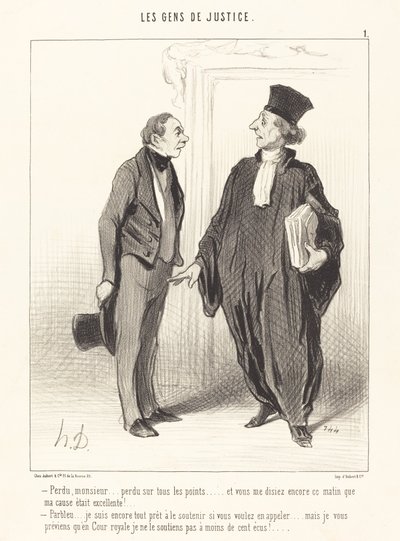 Perdido, señor... perdido en todos los puntos... de Honoré Daumier