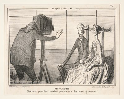 Fotografía. Nuevo proceso utilizado para obtener poses elegantes, a partir de bocetos parisinos. de Honoré Daumier