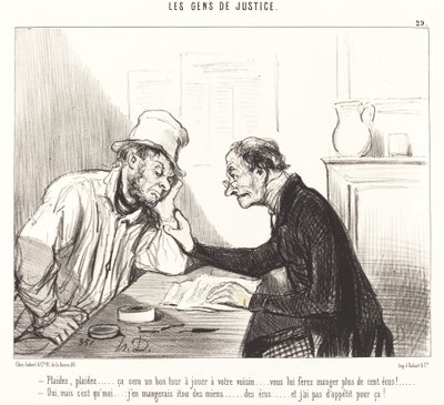 Pleitea... será una buena jugada... de Honoré Daumier