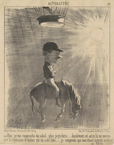 Cuanto más me acerco al sol... de Honoré Daumier