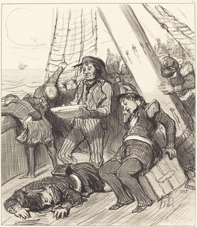 Varios guardias nacionales que no habían pensado... de Honoré Daumier
