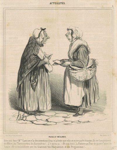 Pesos y medidas de Honoré Daumier