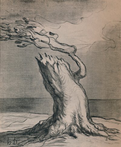 ¡Pobre Francia! El tronco está arruinado, 1871, 1946 de Honoré Daumier