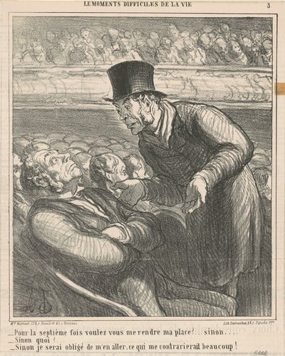 Por séptima vez, ¿quiere devolverme... de Honoré Daumier