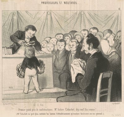 Primer Gran Premio de Matemáticas, M. Cabuchet de Honoré Daumier
