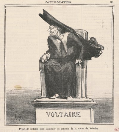 Proyecto ... Para desarmar a los enemigos de ... Voltaire de Honoré Daumier
