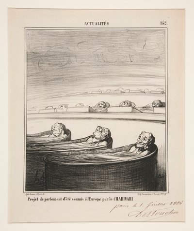 proyecto de parlamento de Honoré Daumier