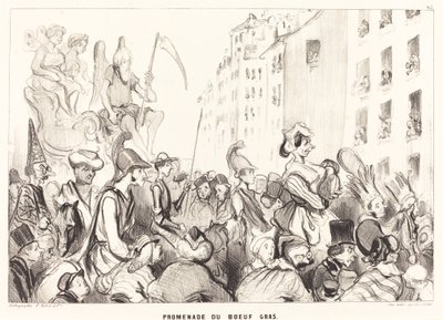 Paseo del Buey Gordo de Honoré Daumier