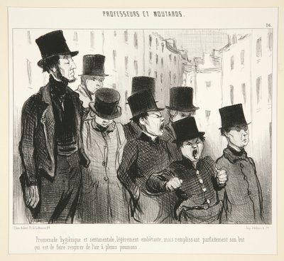 paseo marítimo de Honoré Daumier