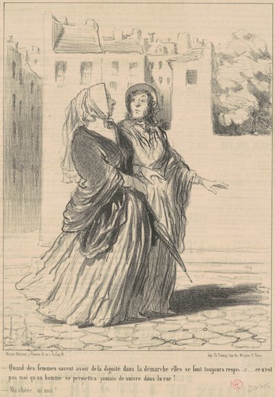 Quand des femmes savent avoir ... de Honoré Daumier